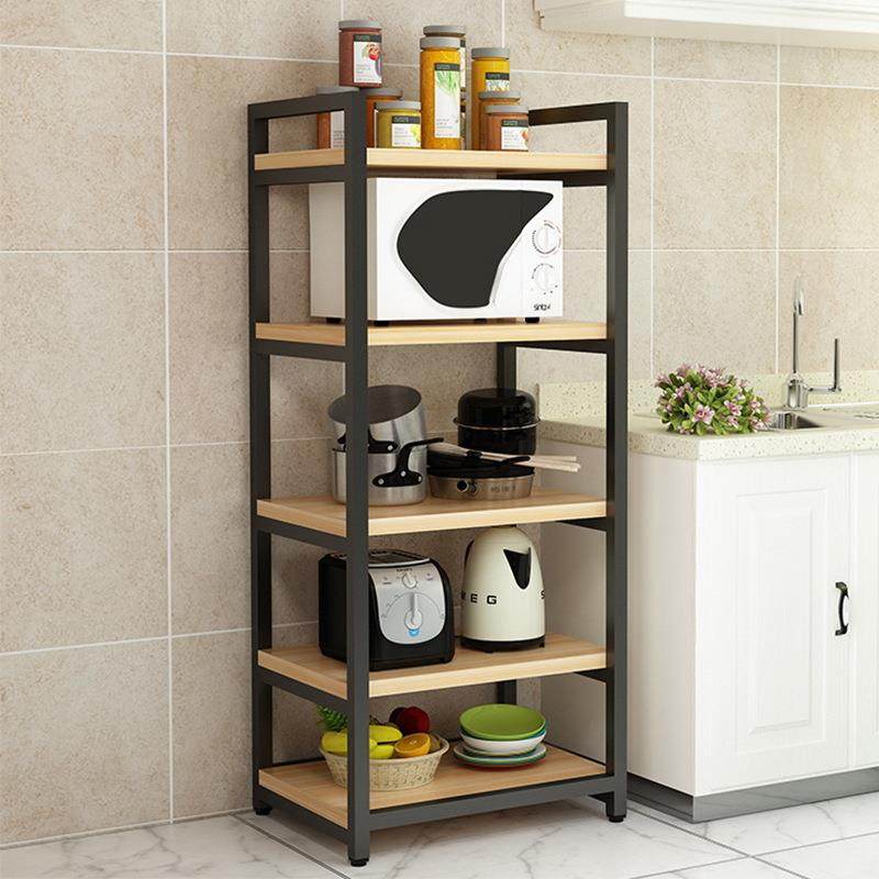 厨房置物架落地家用收纳储物架子微波炉架多功能省空间烤箱架橱柜