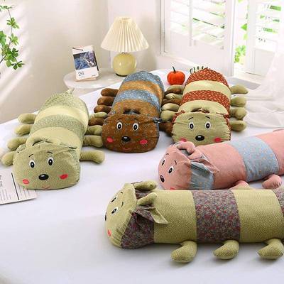 2024新款毛毛虫全棉卡通儿童荞麦枕头成人枕芯30x60cm主图