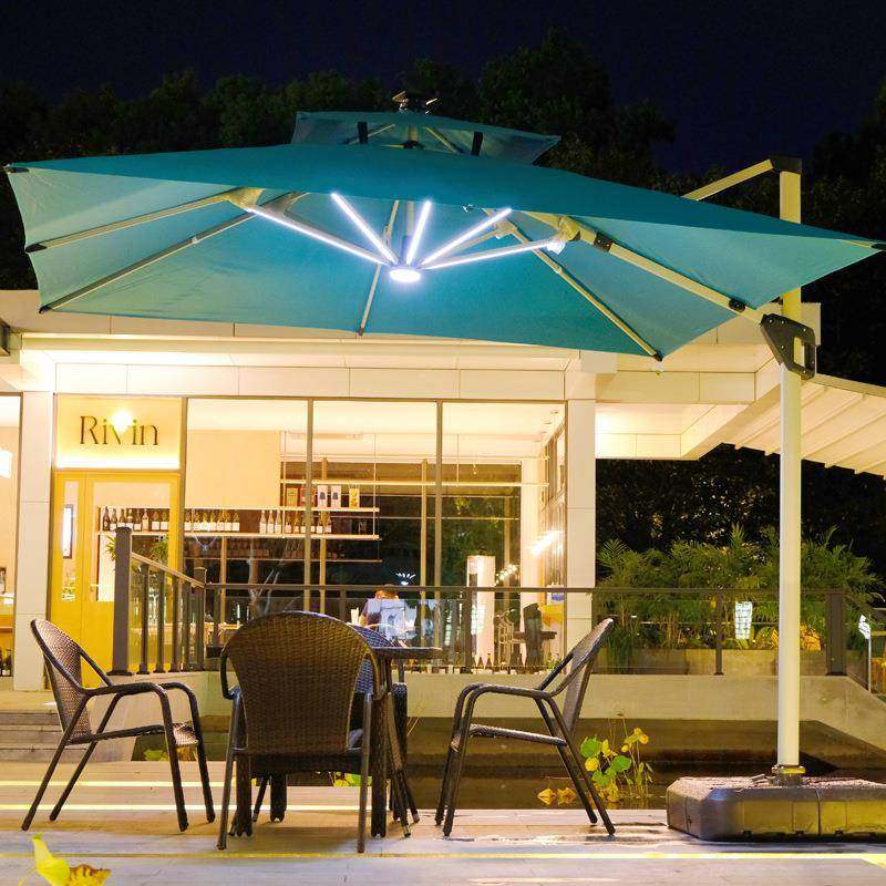 庭院遮阳伞户外侧边伞民宿伞花园露台休闲伞太阳能款罗马伞,纺织面料/辅料/配套,纺织机械配件,淘宝优惠券,粉丝福利购,淘宝优惠卷