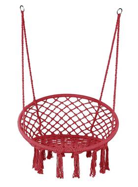 促销户外大红色吊椅防侧翻室内阳台摇蓝秋千