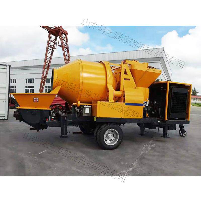 混凝土搅拌输送一体机两轮混凝土输送泵车小型混凝土搅拌泵车