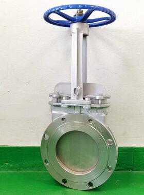 PZ73W326-1防0R明渣杆316不锈钢刀型闸阀ND50-900耐酸碱腐蚀浆液