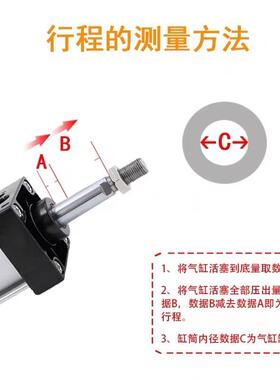 S0C10亚德客型拉5612杆式标气缸SC100X50X75X100X15X1准50X200