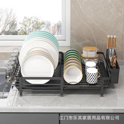 筷厨房纳碗碟置物架槽碗碗盘收HNA架家用台面多功能可伸缩沥水水