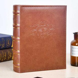 皮面相册影可放大寸片张877集六寸过塑纪念插册页式家庭照相簿