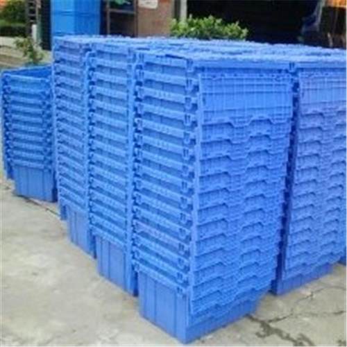 理插式箱带盖塑料60*40*28斜cm仓储整中转箱LLW翻盖密封塑料胶箱