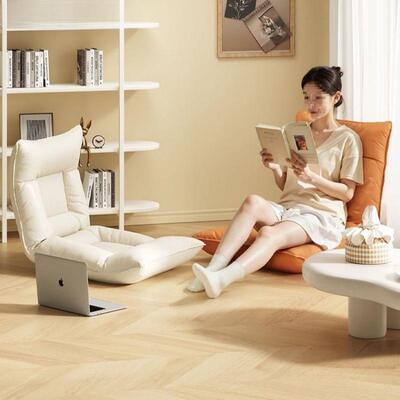 懒人发榻榻UKN米单折叠床上靠背人座椅子宿舍护腰坐沙飘窗小垫沙