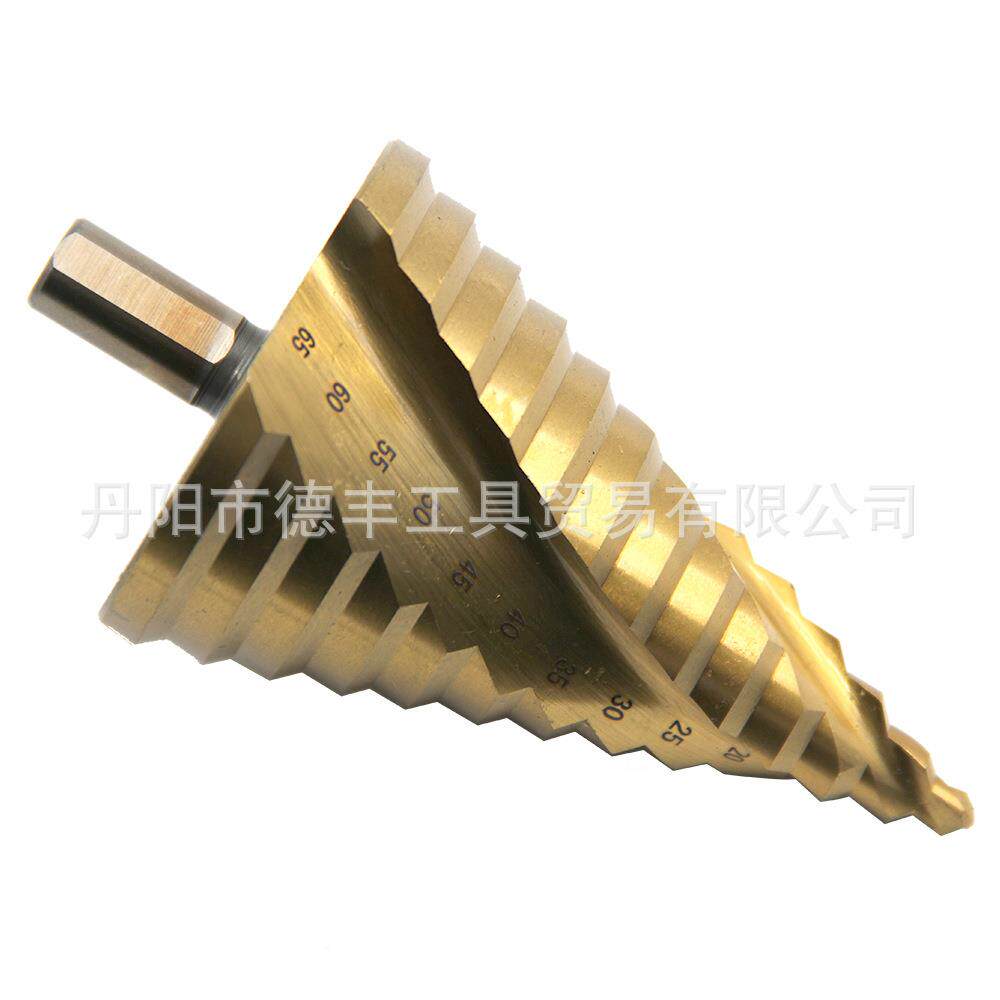大尺寸宝塔钻6-6螺ZBF5mm镀扩钛旋阶梯钻三角柄槽钻头孔器多功能