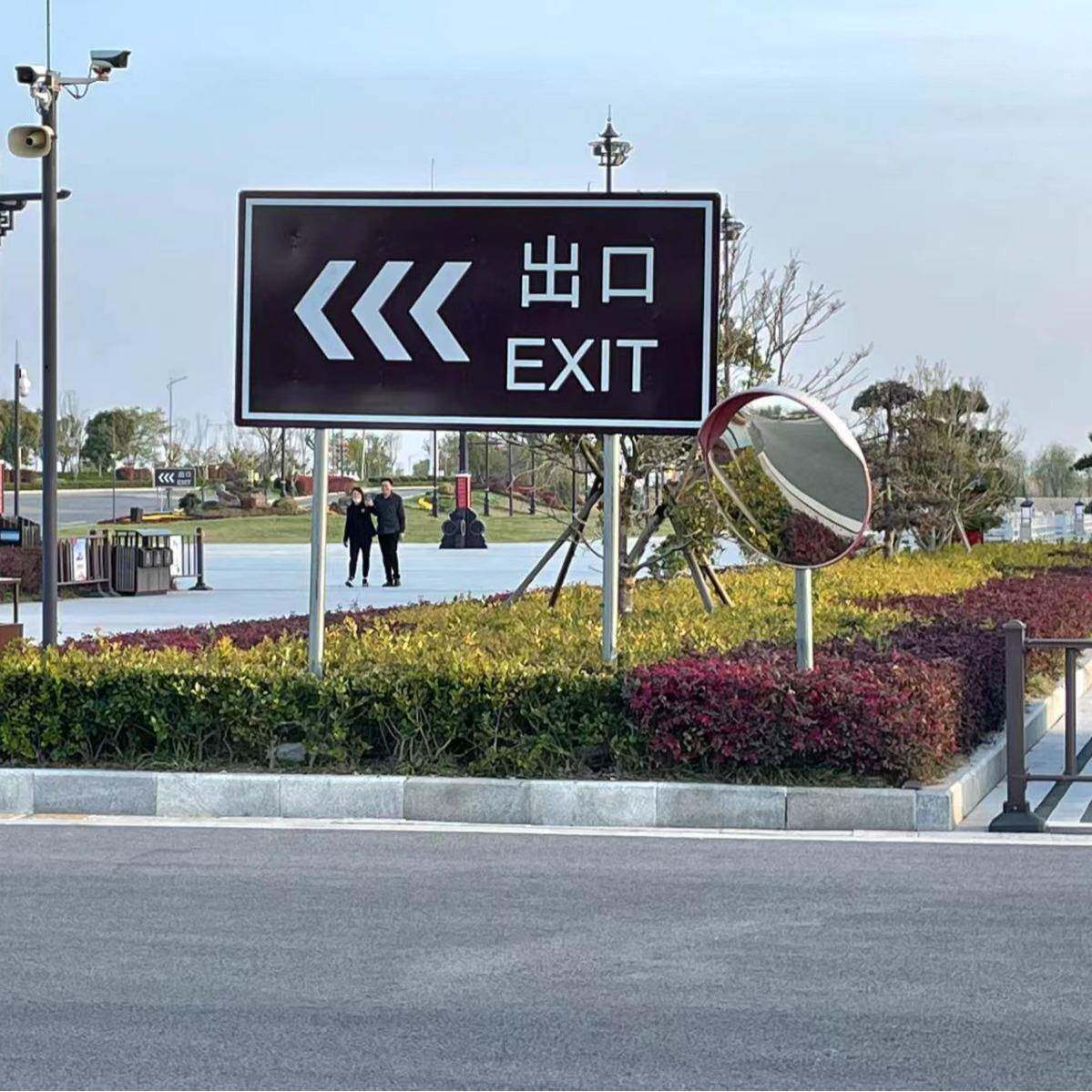 交通标志牌单悬臂F志立杆指标示路牌杆L454杆八角杆道标识牌