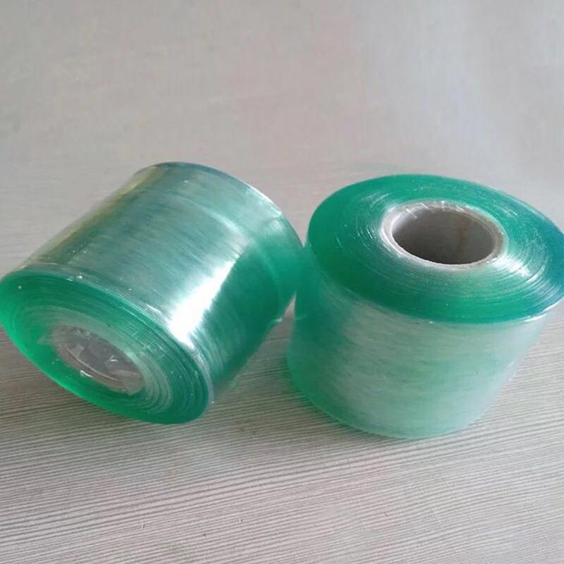 PVC绿电线格膜c小卷缠绕膜色OPG拉伸自粘规宽5m每包108小卷