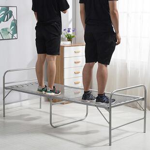 易可折叠钢丝床老式家用人午WGS休床办单公室简人午休单便携陪护