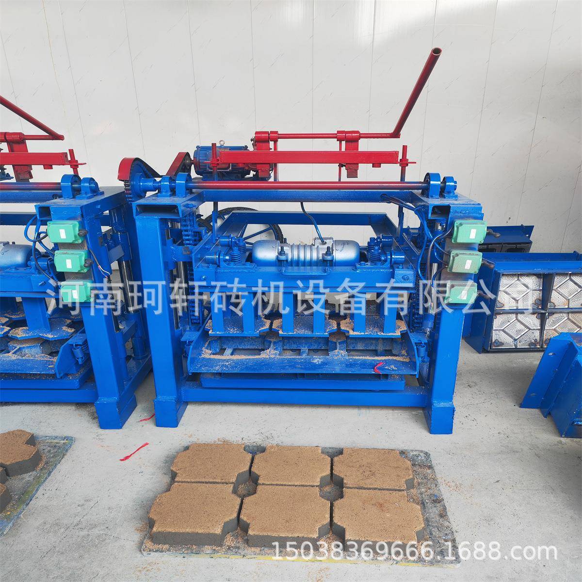 水泥铺砖机面路面机砖可换珂轩4-35模具免烧砖机380V路包-220V电