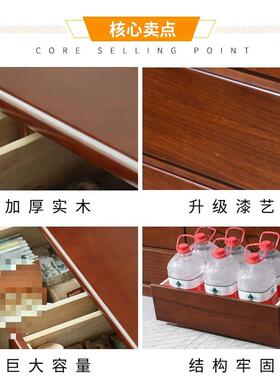 NRP实木斗柜屉简约现代客厅纳柜卧五室置物柜收抽柜储物柜五斗橱