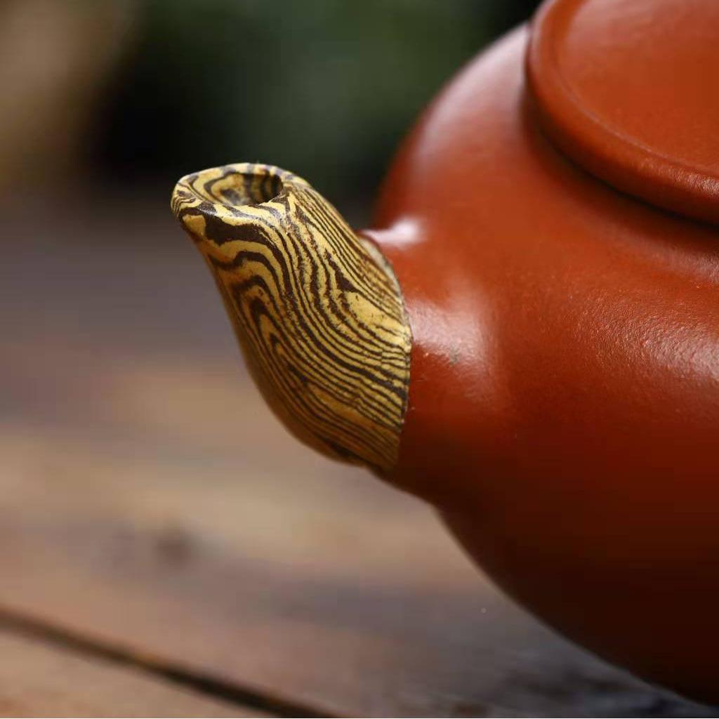 原矿名清水泥泥绞羽壶宜兴唐紫砂壶茶具116茶道家传手工文玩茶器