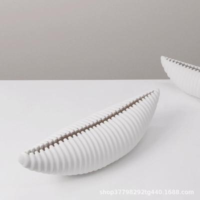 简样约现代树脂tj#fgh$*壳造型贝板摆件客厅电视柜玄关房家居设计