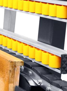 璃材磨边输送链条白石色黑色直边机传动链优惠玻工XWS厂机件