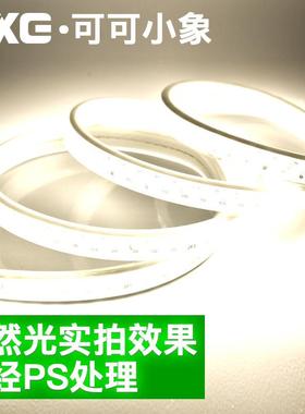 L条5630ED灯带无频闪220V防护眼家用超亮客厅吊顶暗槽条暖光线长