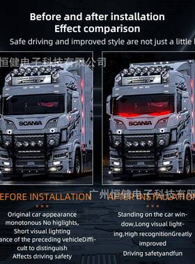 魔眼LED柔性汽车内OWD饰灯RG饰B卡车窗装灯个性化屏通用电恶子屏