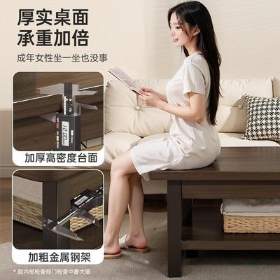 茶几客厅家户用小型桌子现代简约2025新形YWO简款易方出租屋用茶