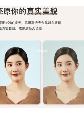 法式JJV女奶油风家穿衣镜身网红落地镜用挂墙化妆镜子生卧室全镜