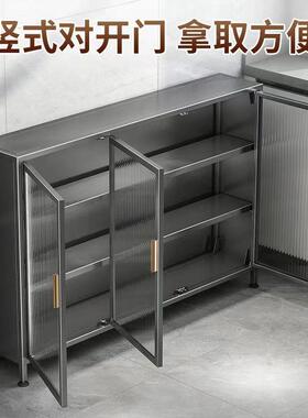 厨房多柜层置物箱架家用收纳储物柜边落JN-G4c60地餐边微波炉烤收
