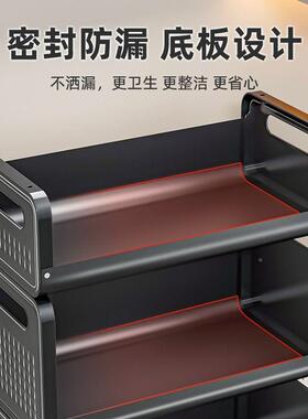 厨房菜篮子置物架多层落地可动多功能小移车家KJZ用加收纳推蔬菜