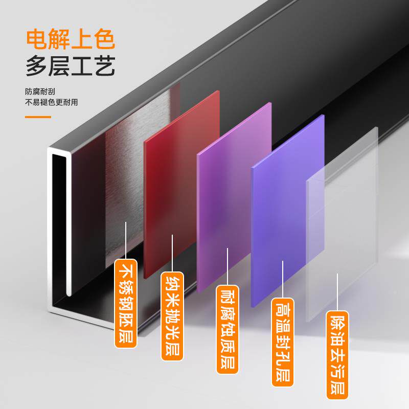 不锈钢收边条AON间低下沉式淋浴房高差瓷砖收口条卫生挡水条压条