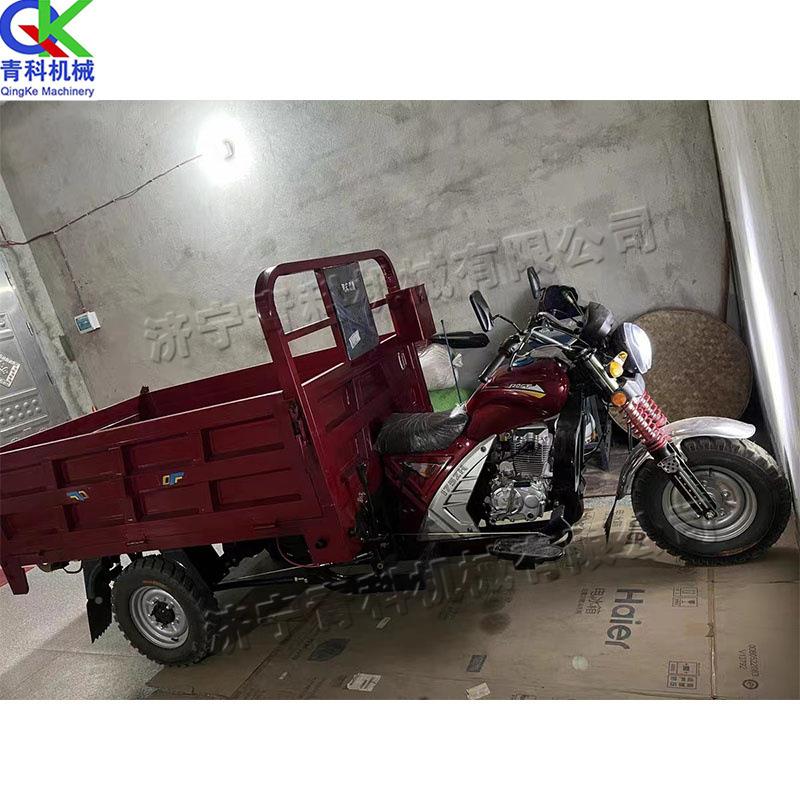 带棚式载重y运输c车燃油式汽油摩托轮三车后翻式农用自卸车195tri