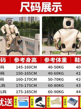 头蜂OLS防蜂服虎全套防衣新连款马蜂服风扇胡蜂体加厚红娘专蜂用