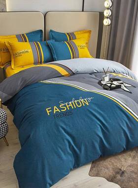 加厚磨12317毛四套全纯棉10上0床用品棉秋件冬床单被套床笠被罩三