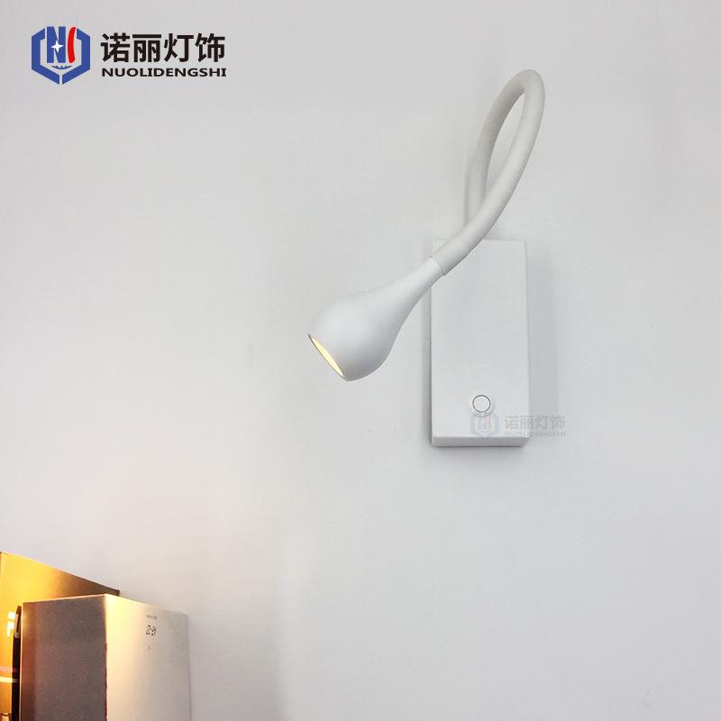 复古简约酒床头壁灯367游艇软管万向旋转LED阅房读灯壁店灯车展柜