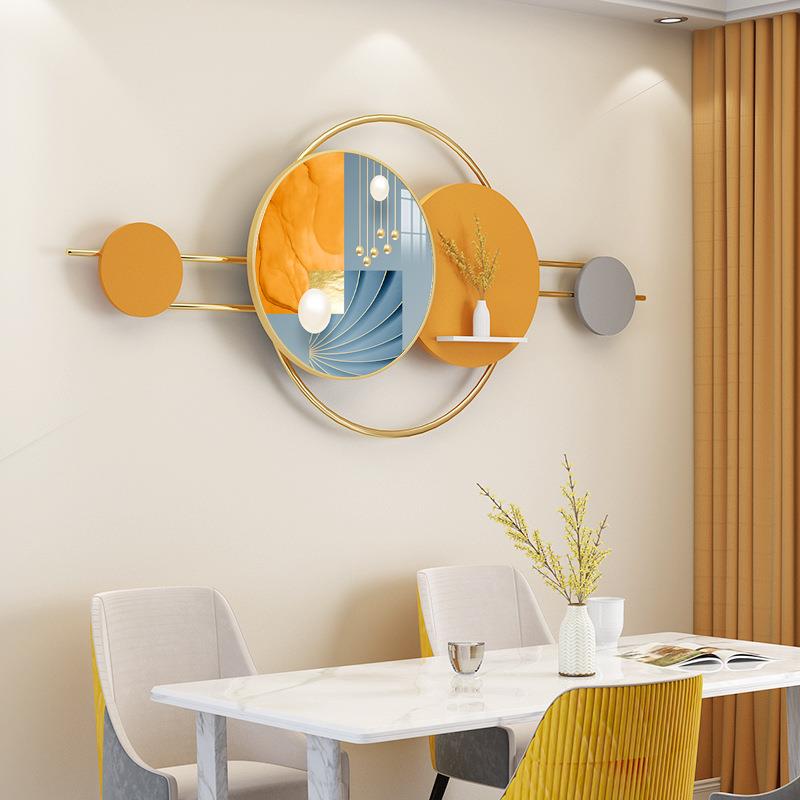 新款YO金属一体画壁挂画立体餐饰墙面晶瓷组合画壁饰置959厅物装