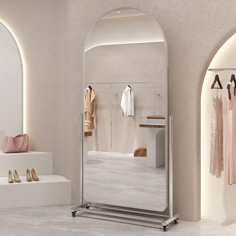 全身镜穿衣镜落地家用服装店镜可移动镜直子QPB播间试衣镜显瘦美