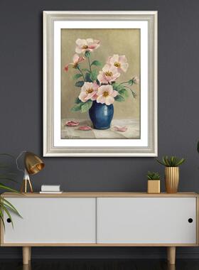 厂家画直销油风客厅装饰画现代花卉壁玄62187关挂卧室沙发奶背景