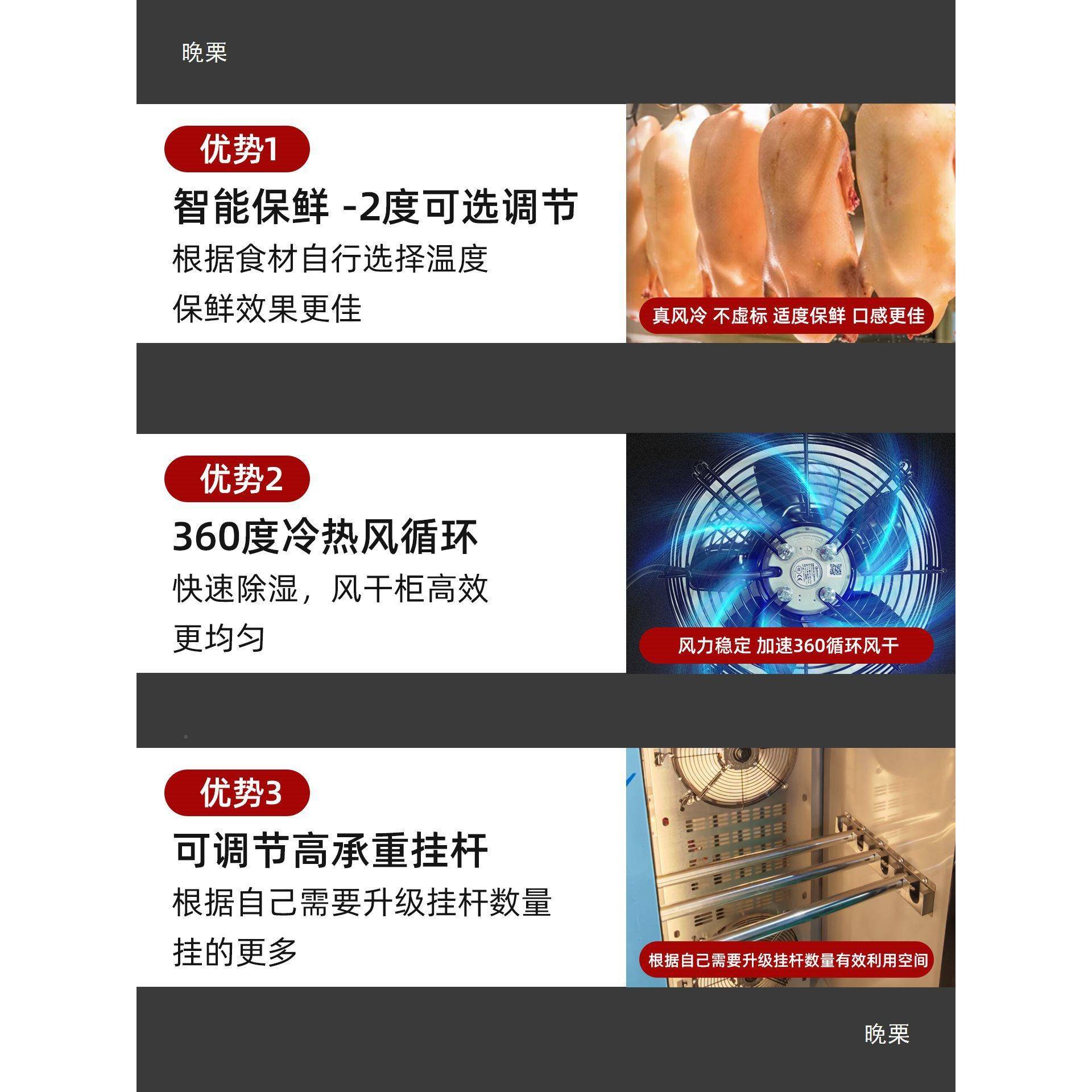 睿徕晾鸭柜商用腊烧晾鹅烧烘干机晾胚博烤WAL鸭风干保鲜除湿胚柜