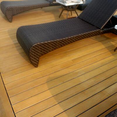 耐腐蚀缅甸柚木甲板进口泰外柚游艇板条船舶PCE板游艇户甲地地板