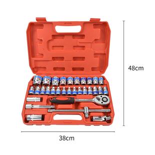 修装3件套套筒组套铬钒钢套筒蓝2带32件SUL套筒汽保五金机组合套
