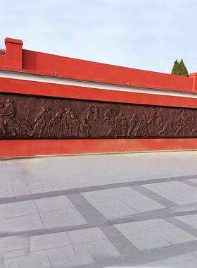 玻璃钢雕20240528塑大型广场校园文玻化锻背景墙装饰铜画浮雕壁璃