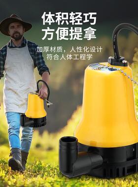直流潜泵12V4V小黄泵家用微小型船用农用2鱼缸抽XAH水泵型舱底水