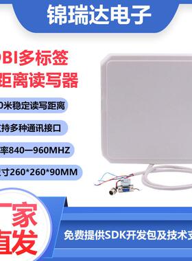 9DBi超高频RFID读卡器远距离10米读写一体机RS232/485车进出管理