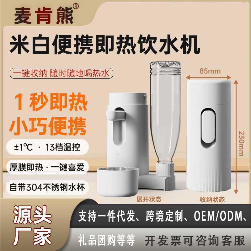 麦肯熊热卖多功能加热即热饮水机迷你台式水机便携式迷你即热饮水