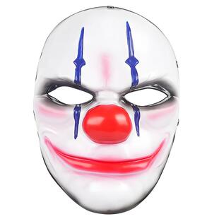 万圣节电影主题珍藏版游戏收获日2小丑ABS树脂面具化妆派对舞面具