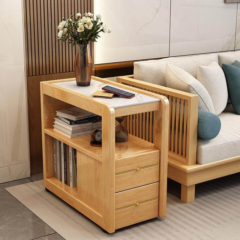 家用岩板沙发边几可移动便携侧边储物柜简约现代客厅家用实木角几,农用物资,其他肥料,淘宝优惠券,粉丝福利购,淘宝优惠卷