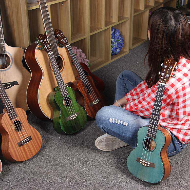 供应24寸擦色单板尤克里里夏威夷小木吉他学习演奏练习