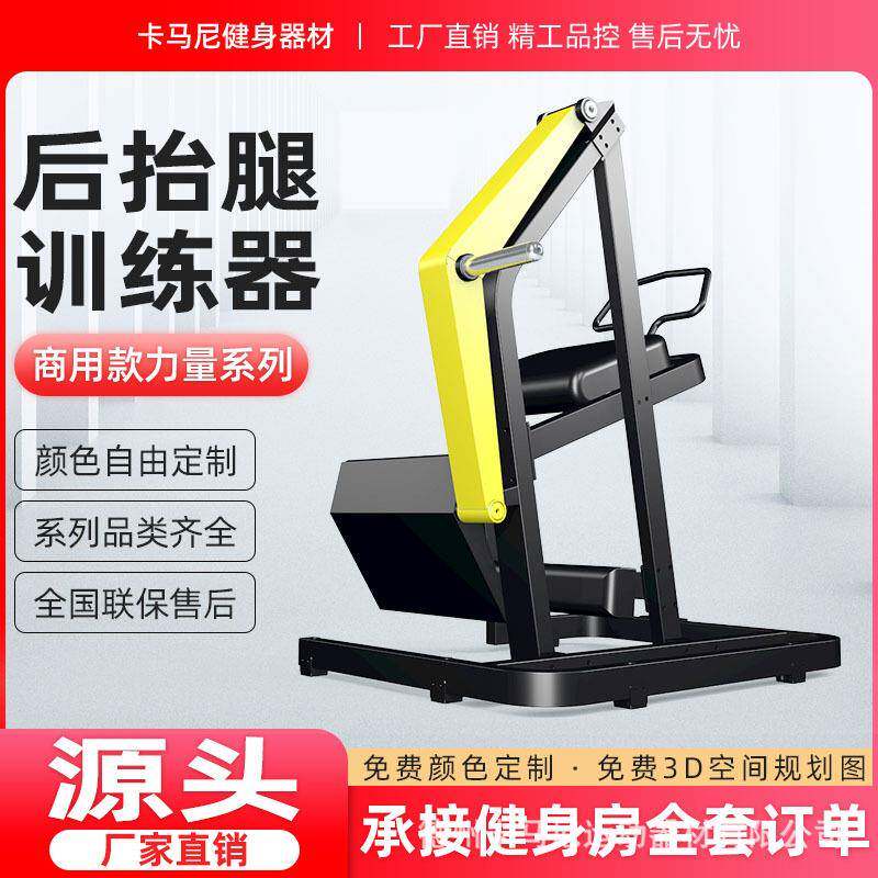 专业健身房商用健身器材后抬腿训练器挂片腿部综合力量健身器材