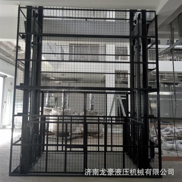 鑫龙豪导轨式液压升降机固定简易货梯仓库小型链条电动升降平台