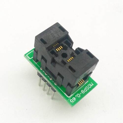 MSOP8-0.65烧录座测试座编程座SSOP8带PCB板烧写座直销