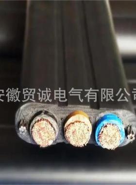 皖贸诚ZR-YGCB/2G电缆硅橡胶扁电缆线双侧钢丝抗拉供应