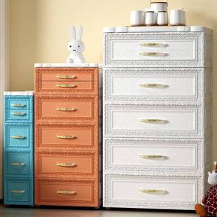 38/58宽欧式抽屉式收纳柜子储物柜儿童柜宝宝衣柜家用塑料收纳盒