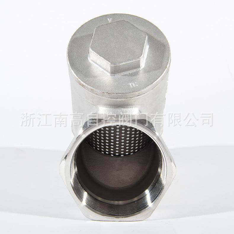 304Y型丝扣内螺纹前置过滤器双层过滤网不锈钢GL11W-16P